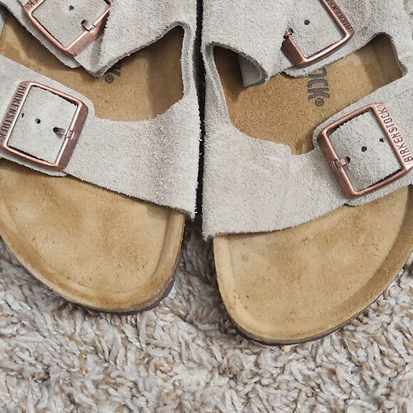 Birkenstock Arizona Suede Sandals – Taupe / Light Gray – Size 42 (Men’s 9–9.5) main image 6